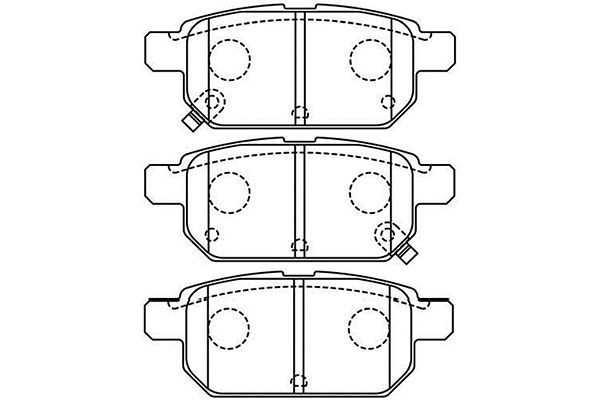 KAVO PARTS stabdžių trinkelių rinkinys, diskinis stabdys BP-8532